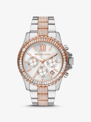 Oversized Everest Pavé Two-Tone | Watch Kors Michael