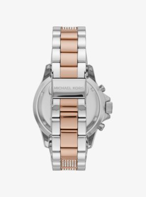 Oversized Everest Pavé Two-Tone Watch | Michael Kors