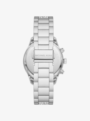 Michael kors discount layton watch silver