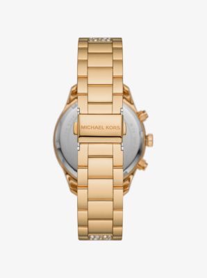 Oversized Layton Pavé Gold-Tone Watch image number 2