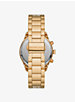Oversized Layton Pavé Gold-Tone Watch image number 2