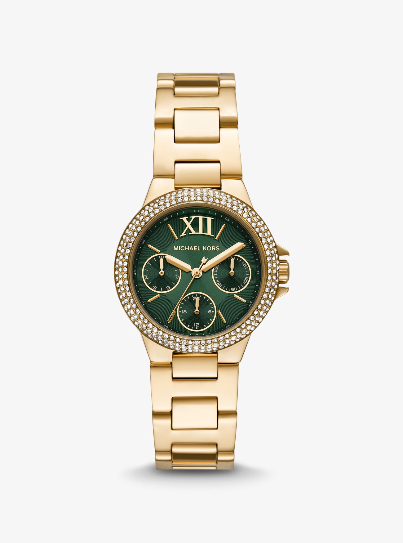 MK Mini Camille Pavé Gold-Tone Watch - Gold - Michael Kors