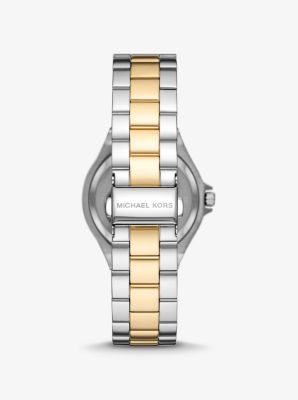 Lennox Pav&eacute; Two-Tone Watch