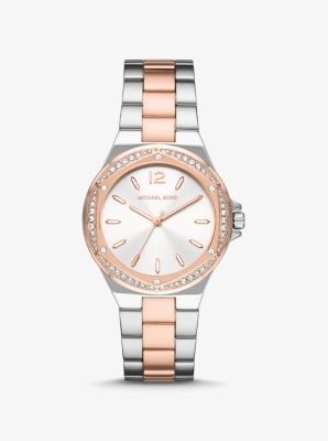 Lennox Pavé Two-Tone Watch | Michael Kors