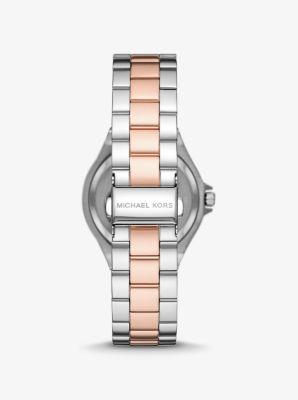 Lennox Pav&eacute; Two-Tone Watch