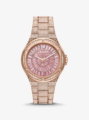 Michael kors rose on sale gold watch macys