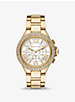 Oversized Camille Pavé Gold-Tone Watch image number 0