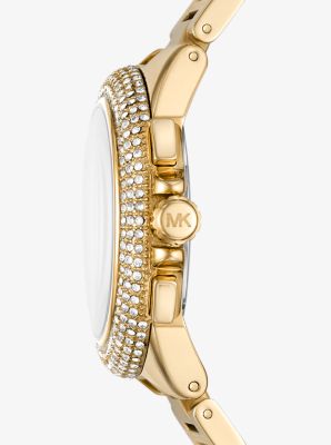 Oversized Camille Pavé Gold-Tone Watch image number 1