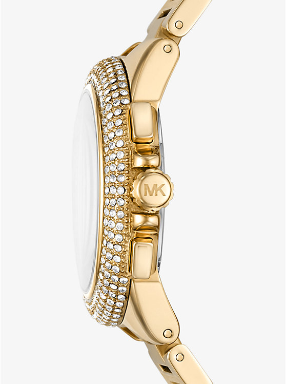Oversized Camille Pavé Gold-Tone Watch image number 1