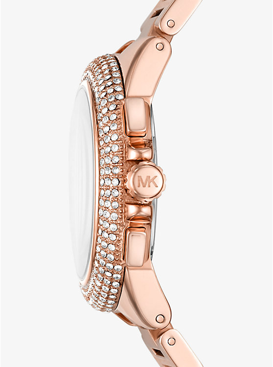 Oversized Camille Pavé Rose Gold-Tone Watch image number 1