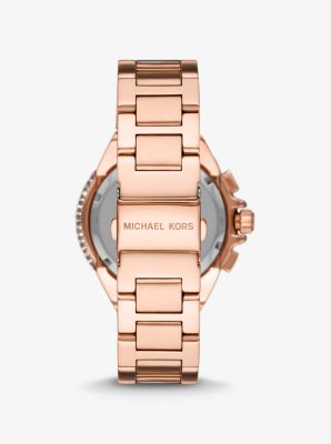 Mk Oversized Camille Rose Gold-Tone Watch - Rose Gold - Michael Kors