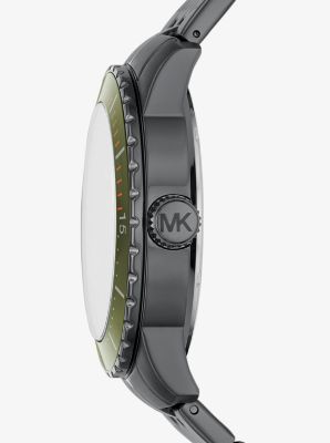 M♢キャロット 2 Oversized Cunningham Gunmetal Watch | Michael Kors