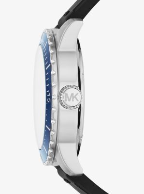 Oversized Cunningham Silver-Tone and Silicone Watch