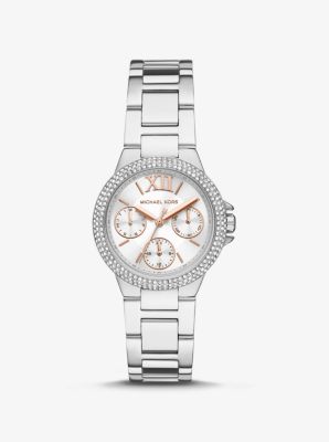 Mini Camille Pav&eacute; Silver-Tone Watch