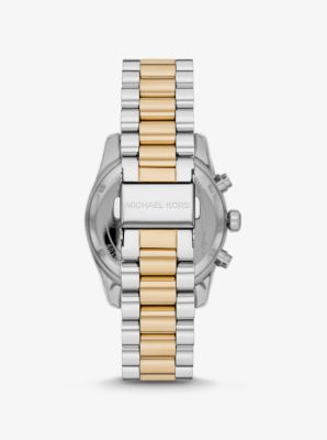 Michael kors lexington chronograph two tone stainless 2024 steel bracelet