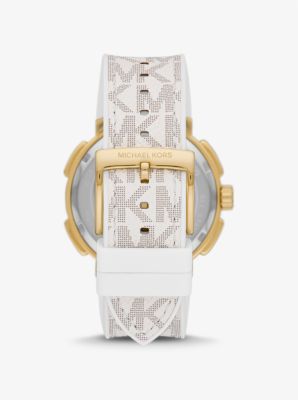 Oversized Sydney Pavé Gold-Tone and Logo Watch image number 2