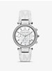 Oversized Parker Pavé Silver-Tone and Logo Watch image number 0