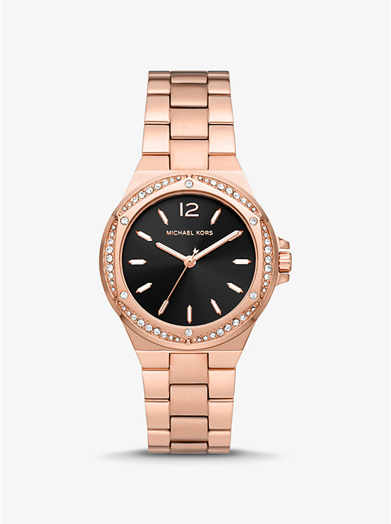 Lennox Pavé Rose Gold-Tone Watch image number 0