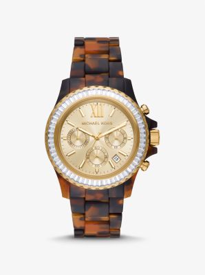 Michael kors watch tortoise 2025 shell