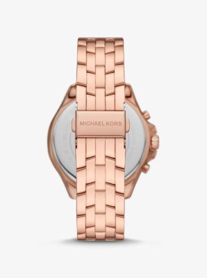 Oversized Pilot Pavé Rose Gold-Tone Watch