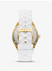 Oversized Jessa Gold-Tone and Embossed Silicone Watch image number 2