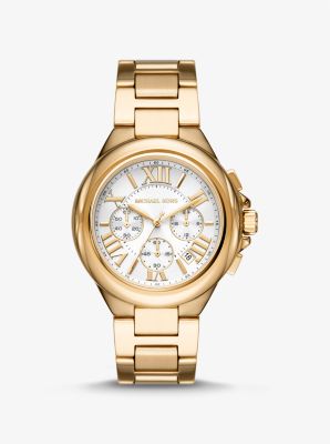 Reloj Camille oversize en tono dorado image number 0