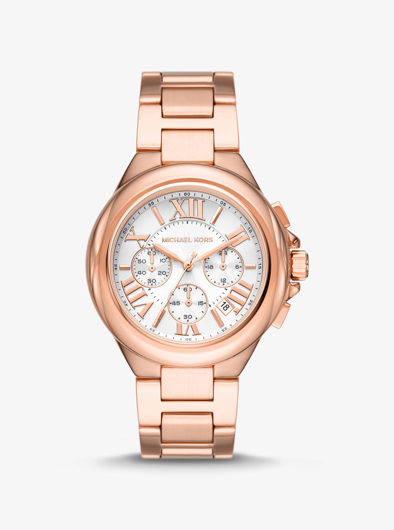 MK Oversized Camille Rose Gold-Tone Watch - Rose Gold - Michael Kors
