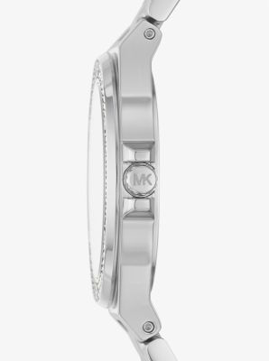 Horloge Lennox, miniformaat, zilverkleurig met siersteentjes image number 1
