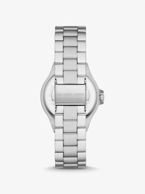 Mini Lennox Pavé Silver-Tone Watch image number 2