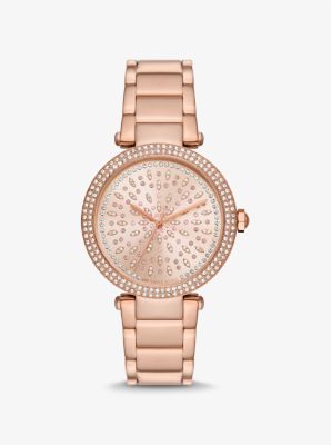 Parker gold tone shop watch michael kors