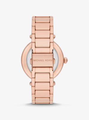 Parker Pav&eacute; Rose Gold-Tone Watch