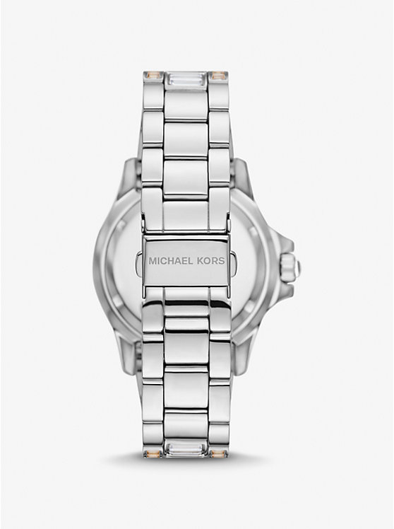 Limited-Edition Oversized Everest Two-Tone Pavé Silver-Tone Watch image number 2