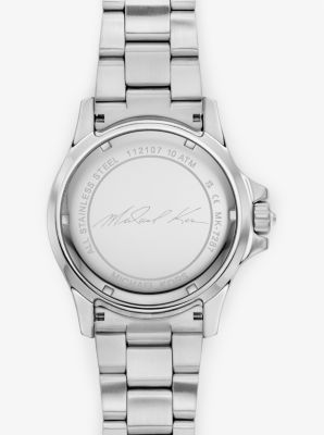 Limited-Edition Oversized Everest Two-Tone Pavé Silver-Tone Watch image number 3