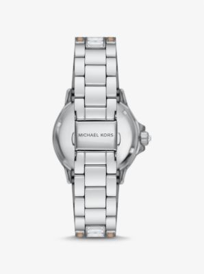 meo58  Limited-Edition Mini Everest Two-Tone Pavé Silver-Tone Watch