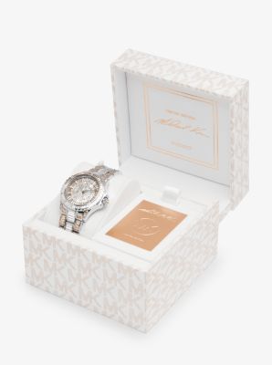 Limited-Edition Mini Everest Two-Tone Pavé Silver-Tone Watch