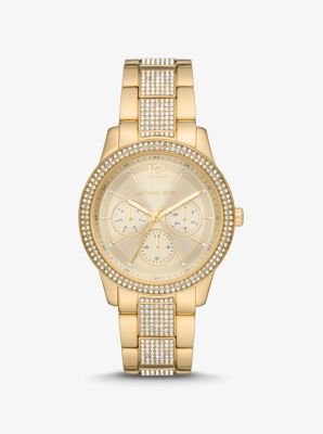 Michael kors gold bling on sale watch