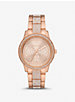 Oversized Tibby Pavé Rose Gold-Tone Watch image number 0