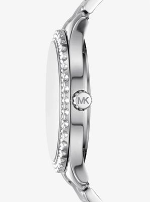 超美品 【MICHAEL KORS】 Layton Pavé Silver-Tone Logo Watch | Michael Kors [US]