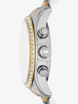 Oversized Lexington Pavé Two-Tone Watch image number 1