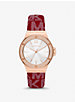 Lennox Pavé Rose Gold-Tone and Logo Watch image number 0
