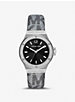 Lennox Pavé Silver-Tone and Logo Watch image number 0