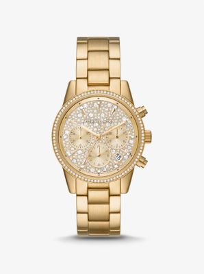 Orologio Bryant tonalità oro con pavé image number 0