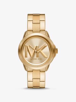 Oversized Brynn Gold-Tone Watch image number 0