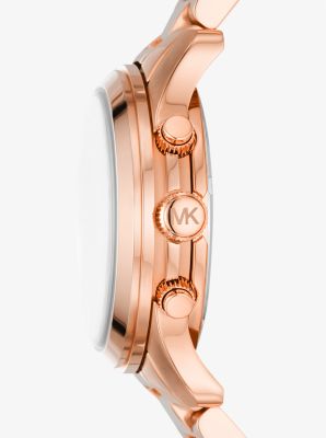 Michael Kors Women's Runway Rose-Goldtone Chronograph Watch Rose Gold