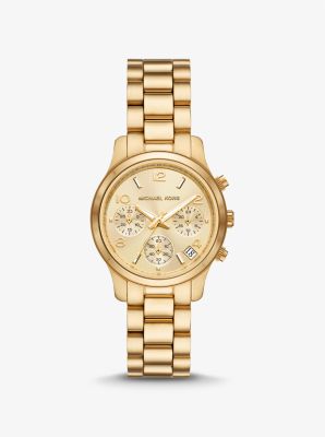 Oversized Slim Runway Rose Gold-Tone Watch