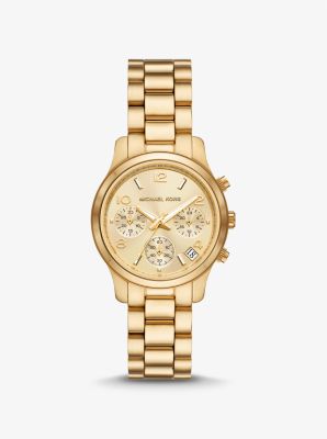 Mini Runway Gold-Tone Watch | Michael Kors Canada