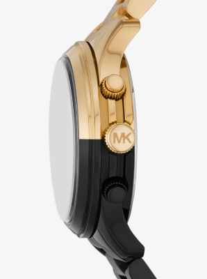 Michael kors runway outlet two tone smartwatch