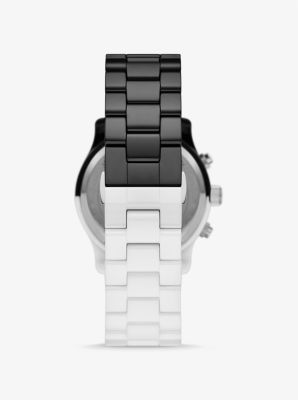 Michael kors best sale black ceramic watch