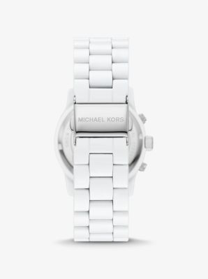 Montre Runway mince blanche Michael Kors Canada