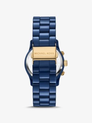 Runway Navy-Tone Watch | Michael Kors Canada